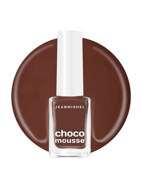 Лак для ногтей шоколадно-розовый Jeanmishel глянцевый тон 472, 6 мл