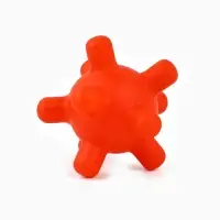 Игрушка пищащая "Мячик, шипы", 5 см, красная