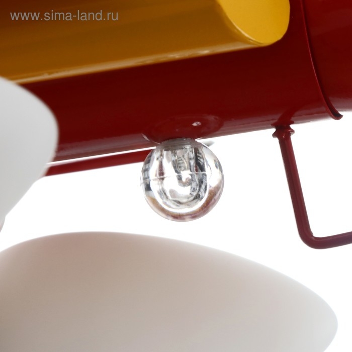 Светильник "Красный самолет" 5x40Вт E14 красный 63х63х70 см BayerLux