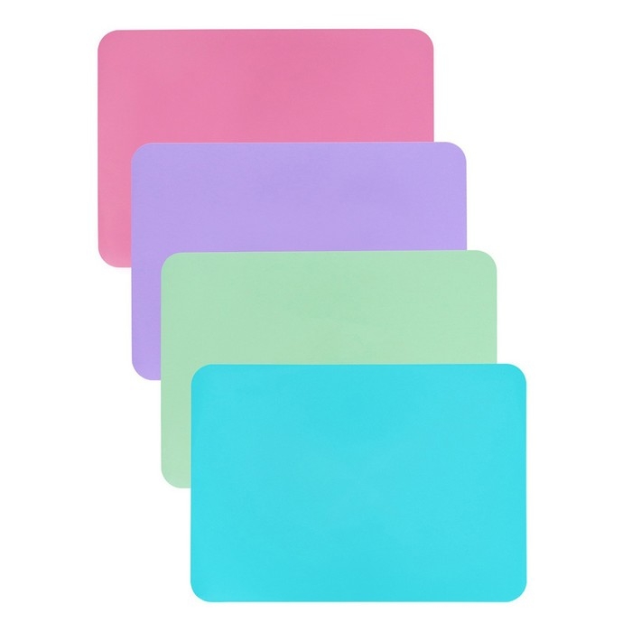 Доска для лепки пластиковая А4 Calligrata "Прованс", цвета пастельные, с бортиком, МИКС