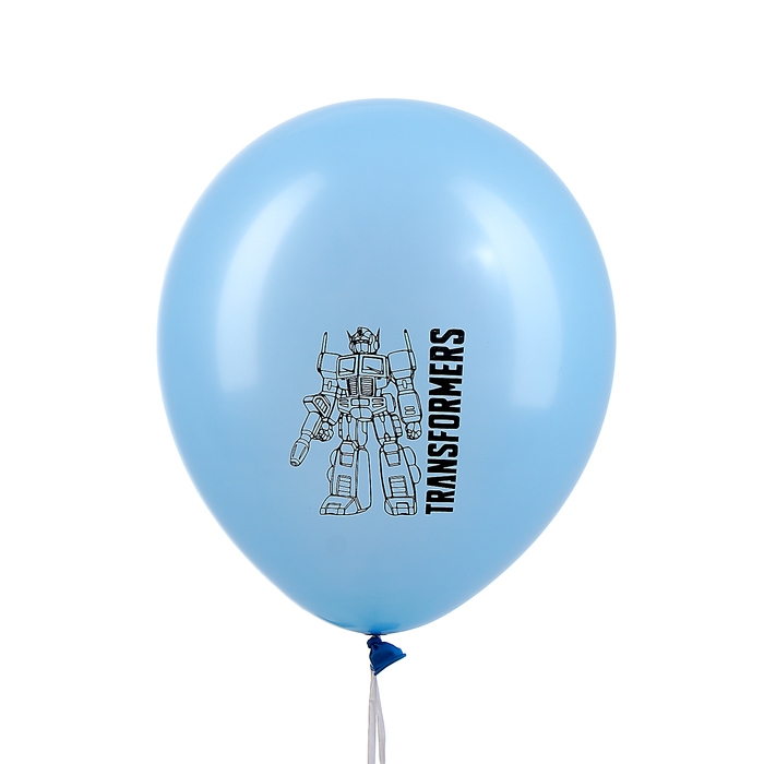 Шар латексный 12" &laquo;Трансформеры&raquo; монохромный принт, набор 5 шт.