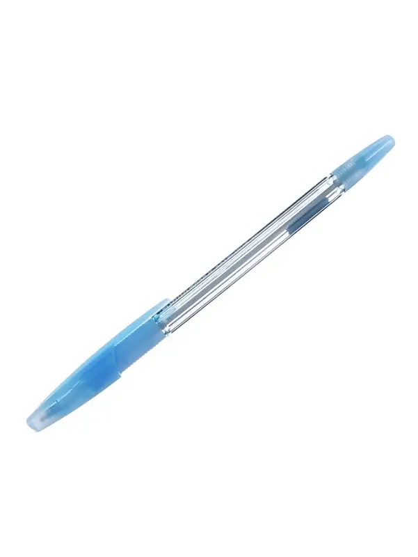 Ручка шариковая ErichKrause R-301 Spring Stick & Grip, узел 0.7 мм, чернила синие, резиновый держатель, длина линии письма 2000 метров,МИКС