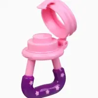 Ниблер для прикорма, с силиконовой сеточкой "Доченька", цвет розовый