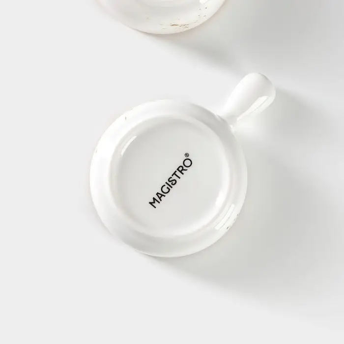 Кокотницы &laquo;Церера&raquo;, набор 2 шт., d=7.5 см, 100 мл, фарфор, белые