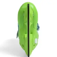 Коньки детские раздвижные BlackAqua, р. 26-29, для фитнеса, зелёные, синие