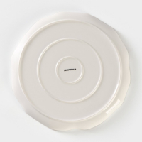 Тарелка фарфоровая обеденная Доляна &laquo;Млечный путь&raquo;, d=25 см, цвет белый в крапинку