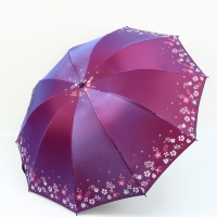 Зонт механический &laquo;Хамелеон&raquo;, эпонж, 4 сложения, 10 спиц, R = 49/56 см, D = 112 см, цвет МИКС