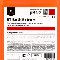 Усиленное сильнокислотное чистящее гелеобразное средство BT Bath Extra+, концентрат, 5л