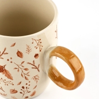 Кружка керамическая Дорого внимание &laquo;Листья&raquo;, 420 мл