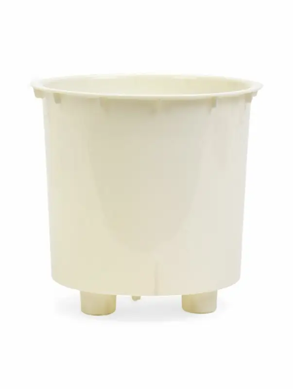 Кашпо со вставкой 2,5 л d15,7 см h15,6см "Genius" пластик белый