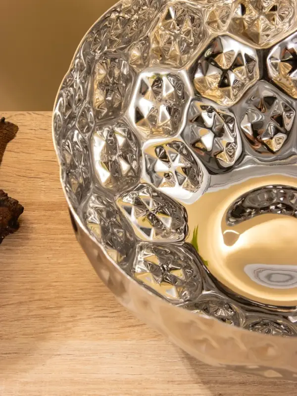 Миска гранёная, 25&times;25&times;12.5 см, нержавеющая сталь