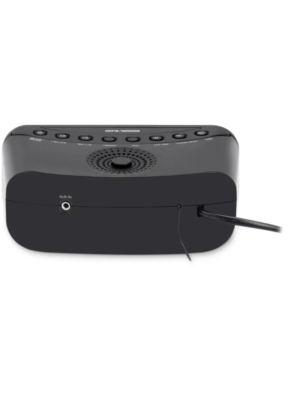 Радиобудильник H-RCL221 черный LCD подсв белая часы цифровые