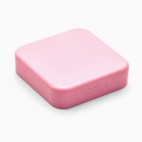 Органайзер для хранения украшений с зеркалом &laquo;Шкатулка портативная&raquo;, 9*9*2,5см, цвет розовый