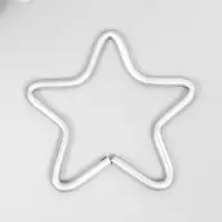 Основа для ловца снов &laquo;Звезда&raquo;, металл, 0.28&times;5&times;5 см