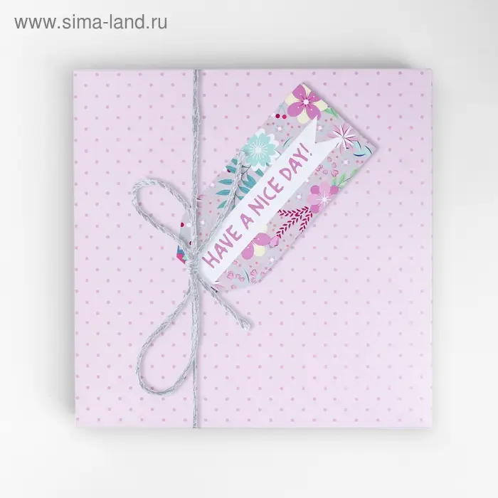 Коробка для торта, кондитерская упаковка, Have a nice day, 30 х 30 см