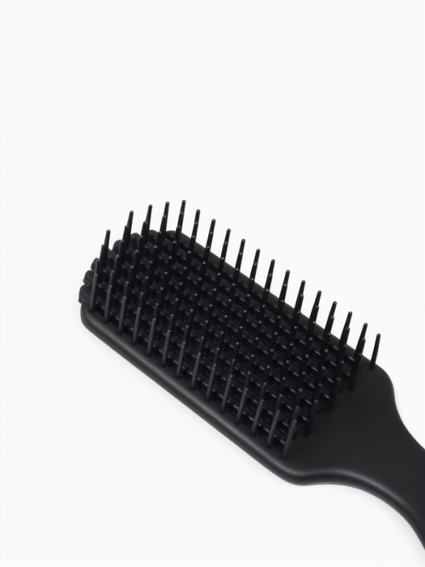 Расческа широкая ДЛЯ СУШКИ ВОЛОС 18*4,5*2,2см пластик черный пакет QF