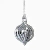 Набор украшений пластик 16 шт "Ярмарка волшебства" 8 см, белый