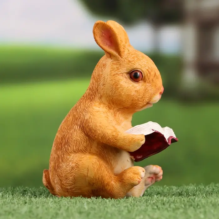 Фигурка полистоун TAKE IT EASY &laquo;Зайка читает книжку&raquo;, 10&times;8&times;15 см