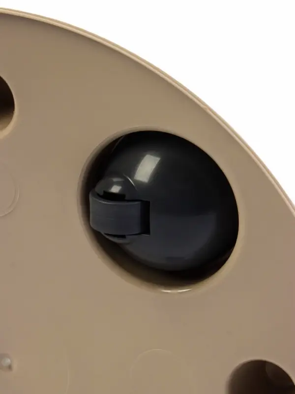 Горшок для цветов "Rosemary" D-33 см, 16 л с дренажной вставкой на колесиках, бежевый