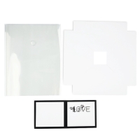 Коробка для цветов с вазой и PVC окнами складная &laquo;Чёрно-белая эстетика&raquo;, 23 х 30 х 23 см