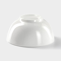 Салатник фарфоровый толстостенный Доляна White Label, 170 мл, d=10 см, цвет белый