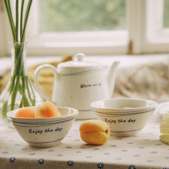 Набор салатников фарфоровых SL Home &laquo;Милый дом&raquo;, 250 мл, d=12 см, цвет белый