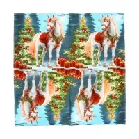 Салфетки бумажные New Line Fresco &laquo;Белая лошадь с ёлкой&raquo;, 33х33 см, 3 слоя 20 листов