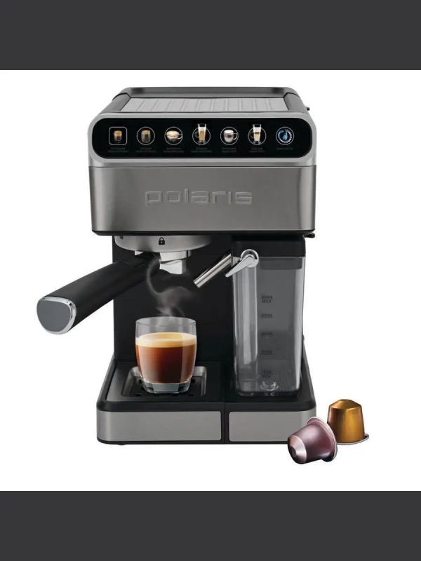 Кофеварка рожковая PCM 1540 WI-FI IQ Home с капучинатором