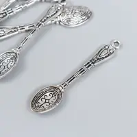 Сувенир кошельковый металл "Ложка ажурная" (А40840) 5х1 см