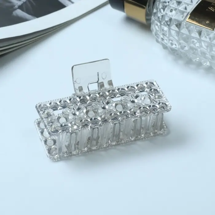 Крабик для волос &laquo;Вивьен&raquo;, прямой, 7 см, МИКС