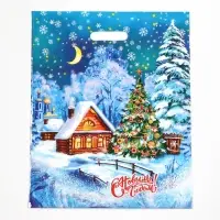 Пакет &laquo;Лунный свет&raquo;, полиэтиленовый с вырубной ручкой, 38&times;47 см