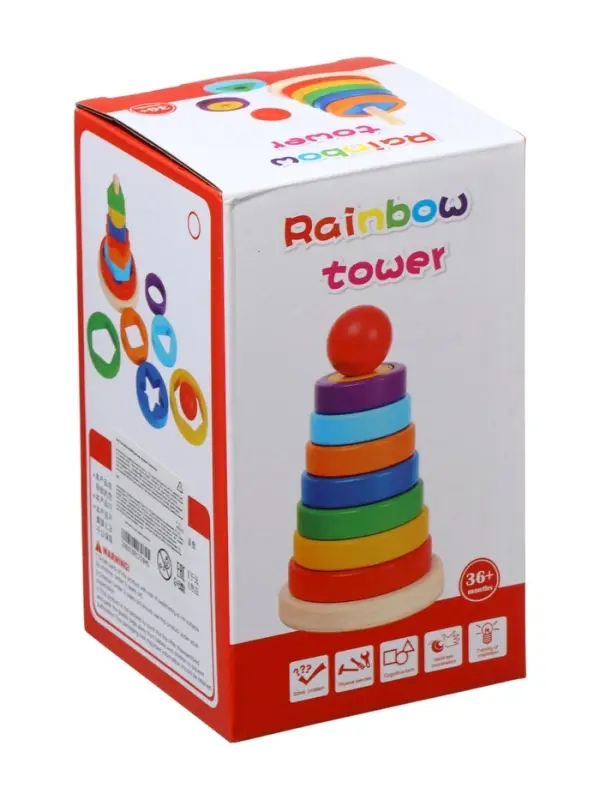 Пирамидка-сортер  детская развивающая