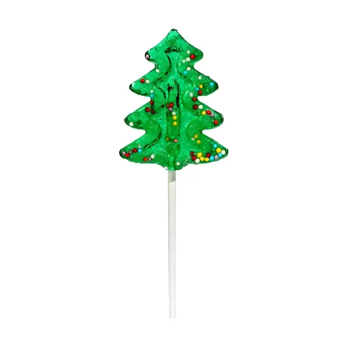 Карамель леденцовая новогодняя &laquo;Ёлочка в обсыпке&raquo; со вкусом яблока, 17 г