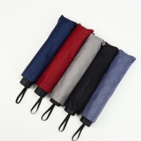 Зонт механический &laquo;Ромбы&raquo;, эпонж, 4 сложения, 10 спиц, R = 53/60 см, D = 120 см, цвет МИКС