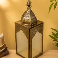 Подсвечник фонарь "Купол" железо 16,5х15,5х45 см