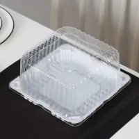 Крышка для тортницы пластиковая одноразовая ИП-43, 18,5&times;18,5&times;10,5 см, внутренний 16&times;16&times;10 см, 480 шт/уп