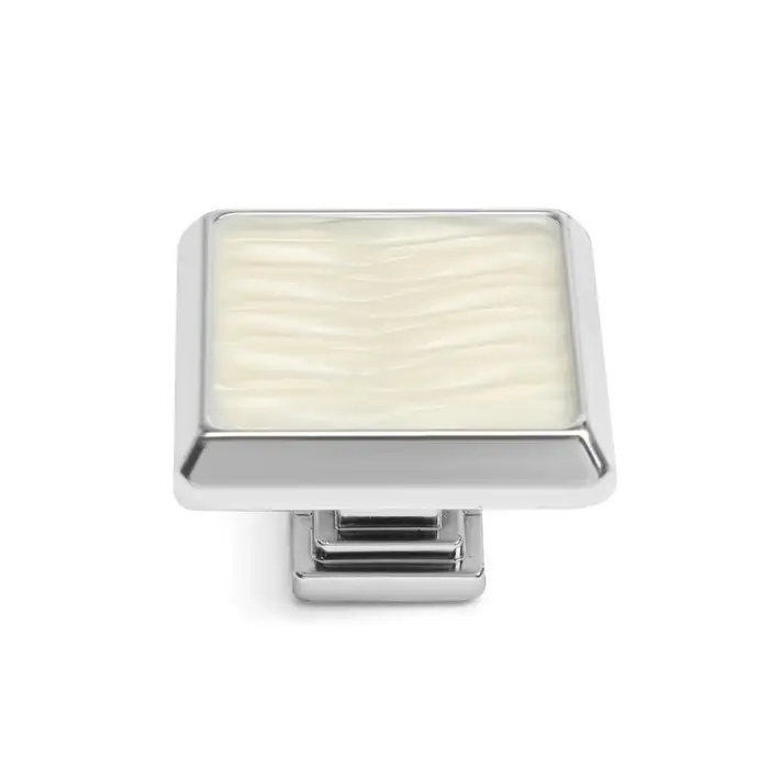 Ручка-кнопка CAPPIO, 35х35 мм, пластик, цвет хром