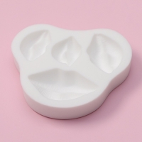 Молд Доляна &laquo;Губы&raquo;, 8,5&times;8&times;1,5 см , цвет белый