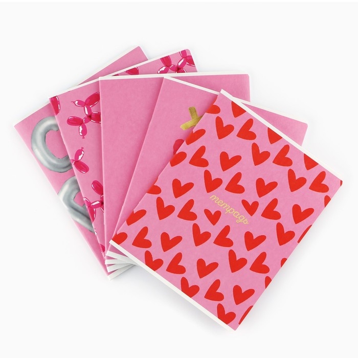 Тетрадь в клетку, 48 листов А5 на скрепке внутренний блок №1 МИКС &laquo;1 сентября: Прямо в сердце&raquo; твин лак, уф лак