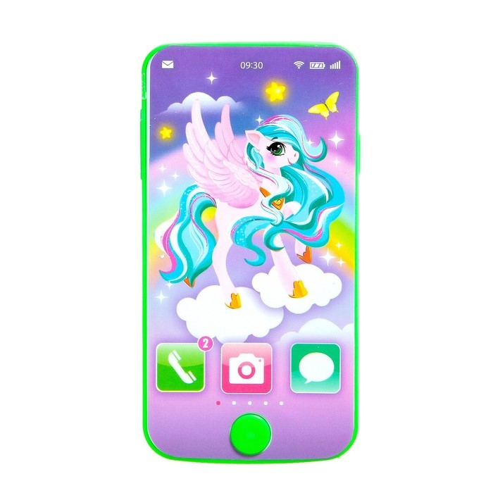 Телефон музыкальный &laquo;Волшебная пони&raquo;, звук, цвета МИКС