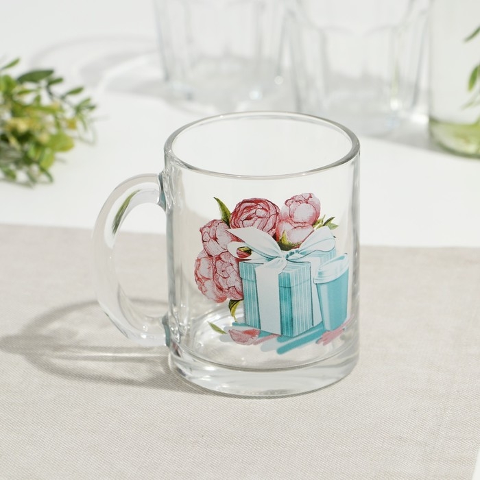 Кружка стеклянная &laquo;Чайная. Модные штучки&raquo;, 320 мл