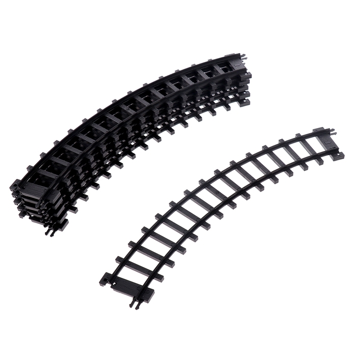 Железная дорога &laquo;Винтаж&raquo;, 2 состава в комплекте, свет и звук, работает от батареек