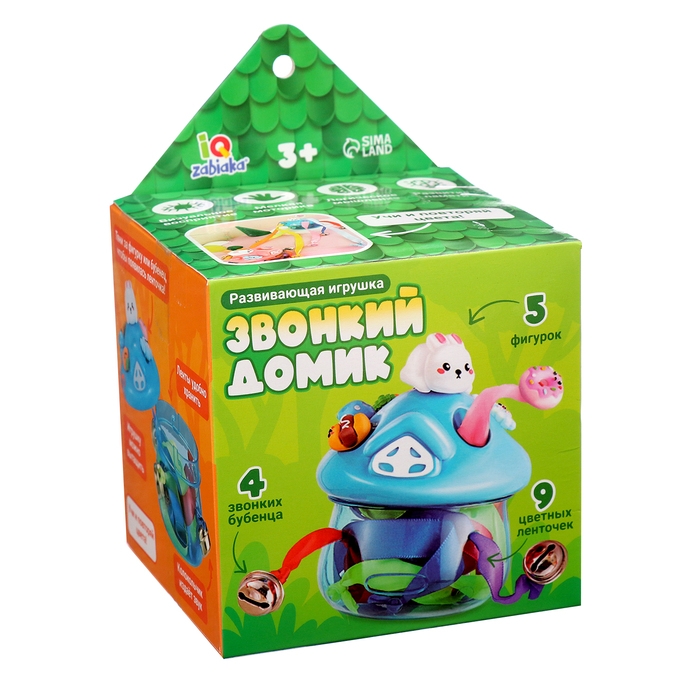 Развивающая игрушка «Звонкий домик», 5 фигурок, 3+ Развивающая игрушка «Звонкий домик», 5 фигурок, 3+
