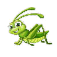 Термотрансфер &laquo;Кузнечик&raquo;, 16 х 15 см, набор 10 шт.