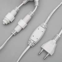 Гирлянда &laquo;Занавес&raquo; 2 х 1.5 м, IP65, УМС, белая нить, 360 LED, свечение белое, мерцание белым, 220 В