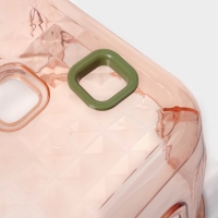 Табурет-подставка &laquo;Кристалл&raquo;, пластик, 31&times;26&times;22,3 см, персиковый