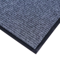 Коврик придверный влаговпитывающий, ребристый, &laquo;Стандарт&raquo;, 60&times;90 см, цвет серый
