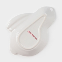 Блюдо Доляна &laquo;Зайка в золотом&raquo;, 15,5&times;11&times;2,5 см, цвет белый