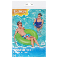 Круг надувной для плавания &laquo;Неоновый иней&raquo;, d=91 см, от 10 лет, цвет МИКС, 36025 Bestway