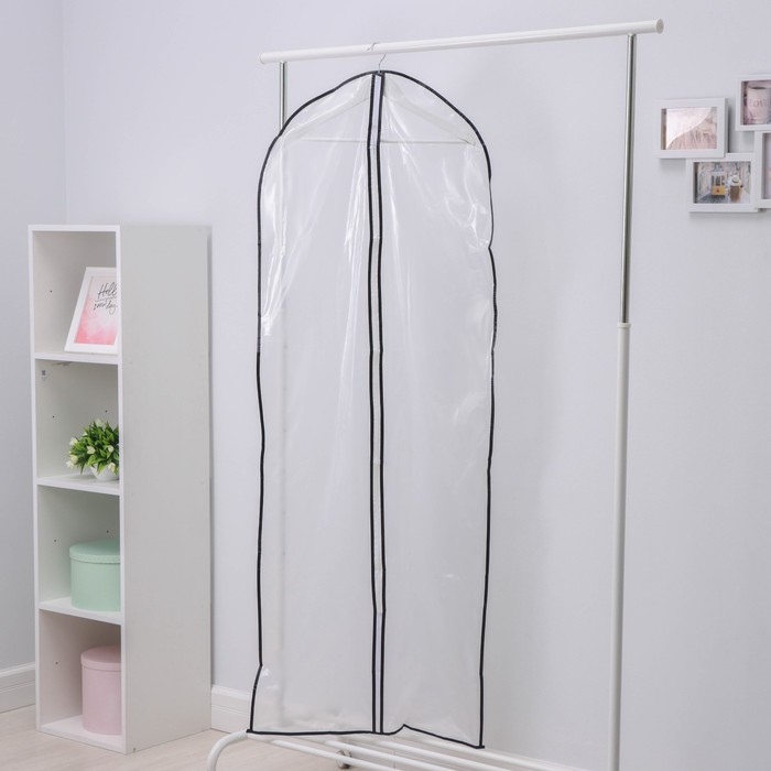 Чехол для одежды Доляна, 60&times;160 см, PEVA, прозрачный